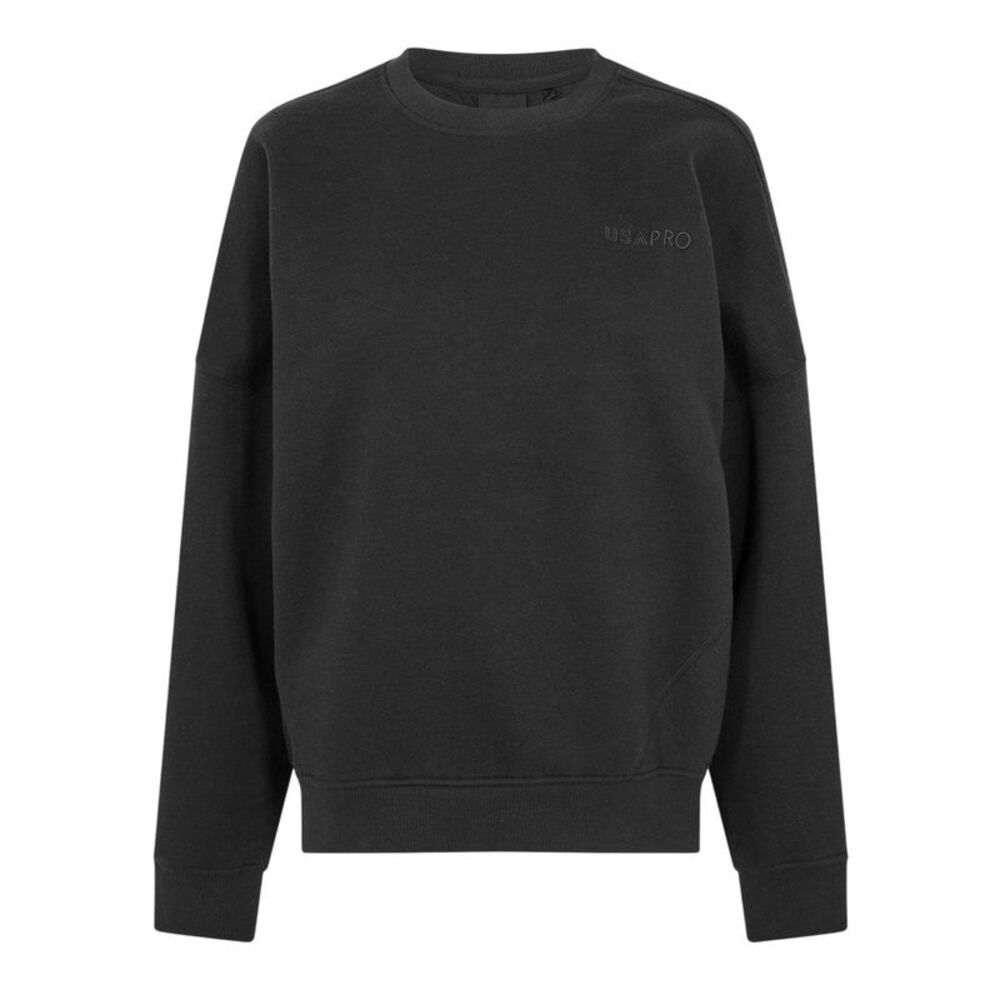 USA Pro Womens/Ladies Classic Sweatshirt / Black
